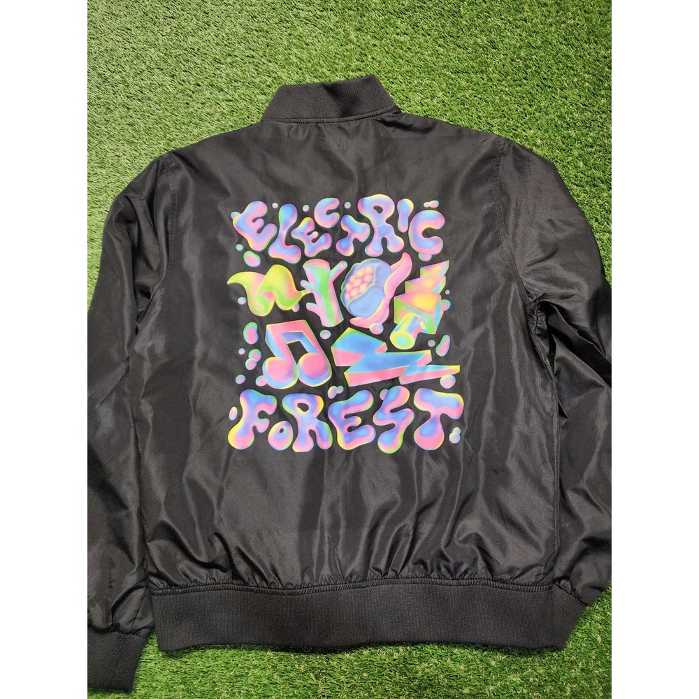 Rothbury Electric Forest EDM Festival Graphic Thin Jacket Small Full Zip 2024 - Picture 5 of 5